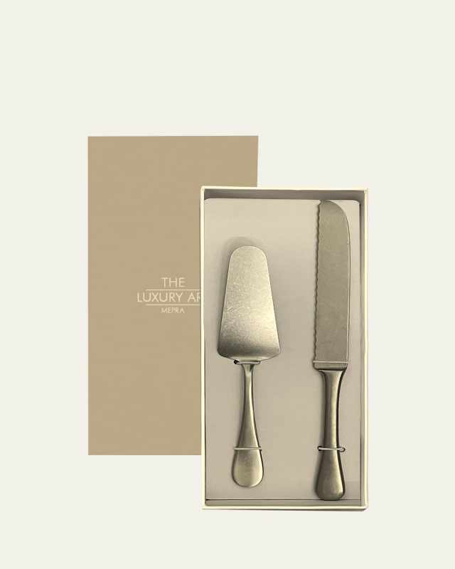 Vintage-Style 2-Piece Cake Set